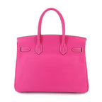 Hermes Candy Birkin 30 Epsom Rose Tyrian Ruby Hand Bag Silver — view 3