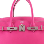 Hermes Candy Birkin 30 Epsom Rose Tyrian Ruby Hand Bag Silver — view 8