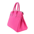 Hermes Candy Birkin 30 Epsom Rose Tyrian Ruby Hand Bag Silver — view 4