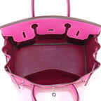 Hermes Candy Birkin 30 Epsom Rose Tyrian Ruby Hand Bag Silver — view 7