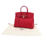 Hermes Birkin 35 Epsom Rouge Casac Hand Bag Gold — view 2