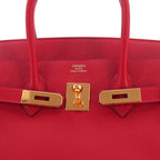 Hermes Birkin 35 Epsom Rouge Casac Hand Bag Gold — view 8