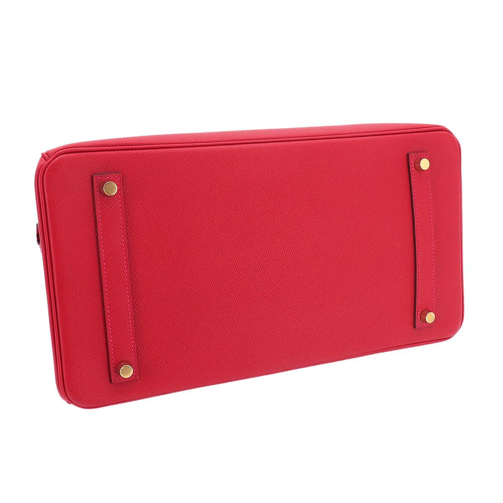 Hermes Birkin 35 Epsom Rouge Casac Hand Bag Gold — view 5