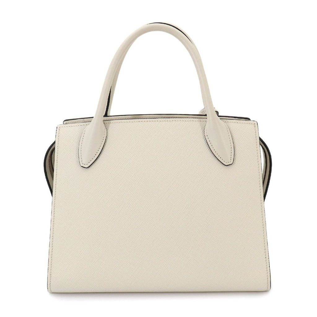Prada Saffiano 2-Way Leather White Shoulder — view 2