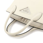 Prada Saffiano 2-Way Leather White Shoulder — view 5