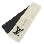 Louis Vuitton Echarpe Shearling Scarf White Black Winter — view 2