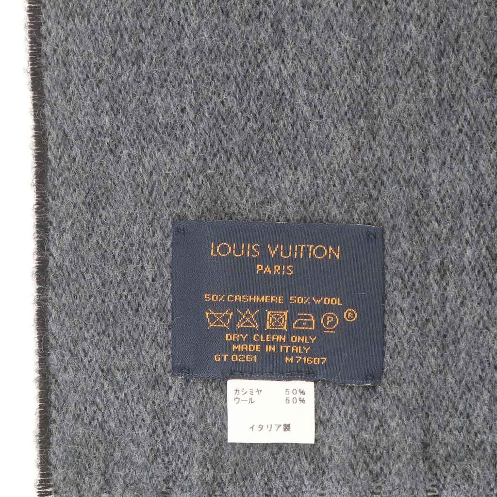 Louis Vuitton Scarf Monogram Gradient Wool Cashmere Noir Winter — view 3