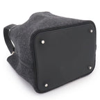 Hermes Picotin Lock MM Hand Bag Felt Swift Graphite Black — view 5