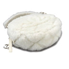 Chanel Chain Shoulder Bag Shearling Leather White — view 5
