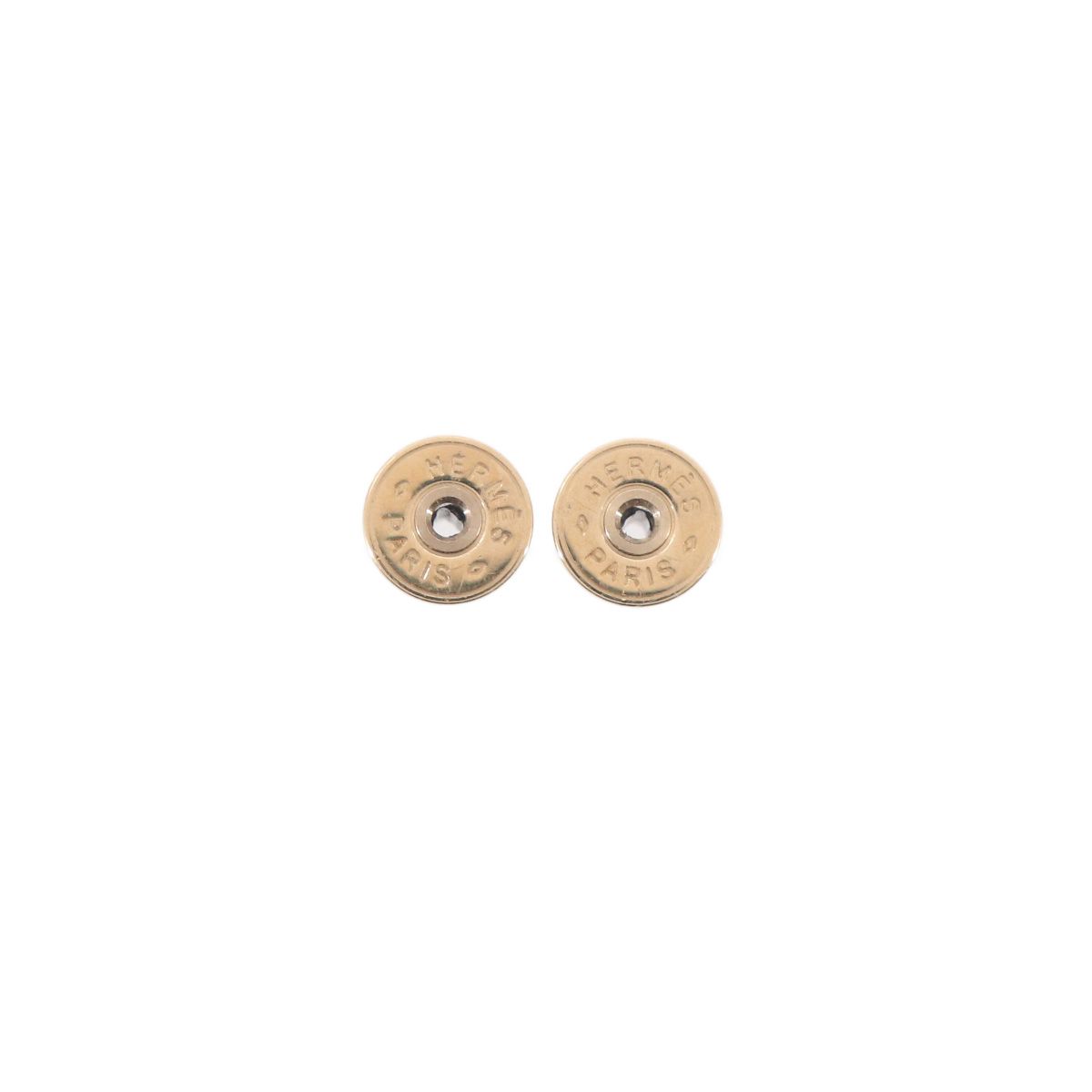 Hermes Sur Mer PM Earrings Buffalo Horn Gold Brown — view 4