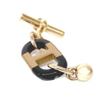 Hermes Sur Mer PM Earrings Buffalo Horn Gold Brown — view 6