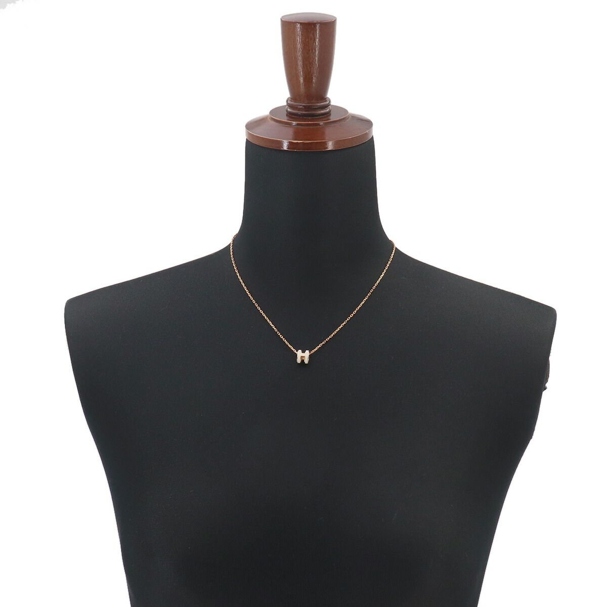 Hermes Mini Pop Necklace White Gold — view 6