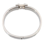 Hermes Clic PM Leopard Bangle Multicolor Silver Bracelet — view 4