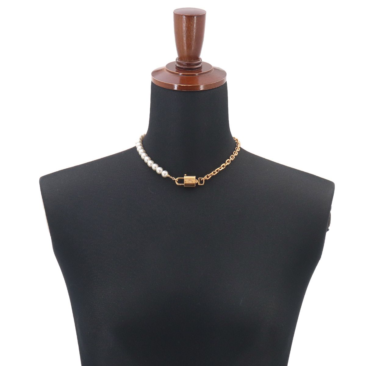 Louis Vuitton Necklace Pearl Lock 2-Way Bracelet Gold Pearlock — view 5