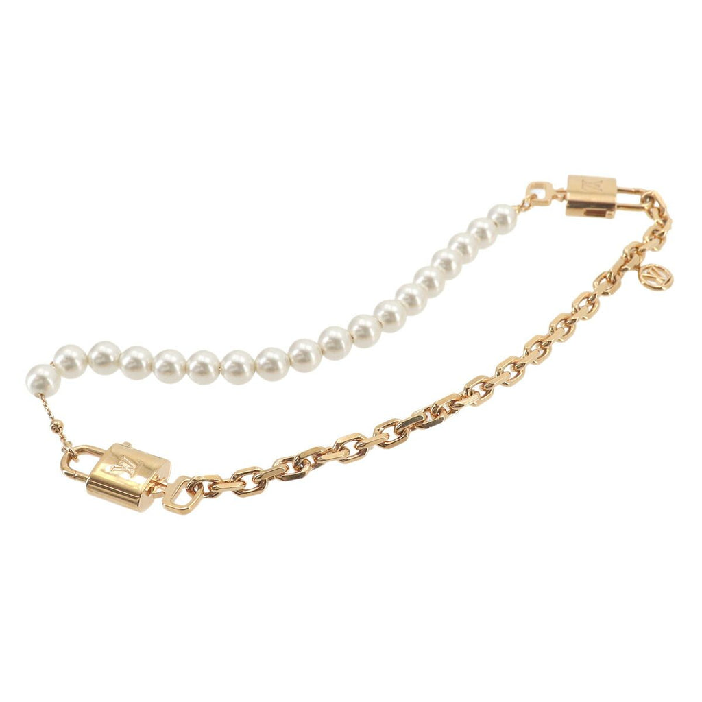 Louis Vuitton Necklace Pearl Lock 2-Way Bracelet Gold Pearlock — view 2