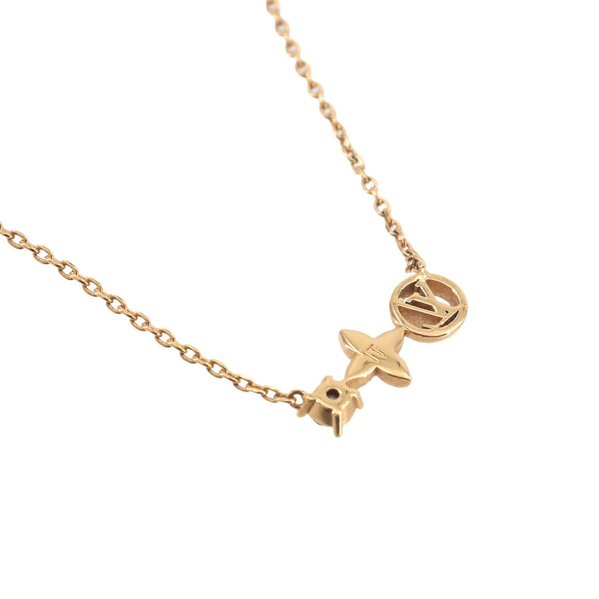 Louis Vuitton Necklace Petit Gold Rhinestone — view 3