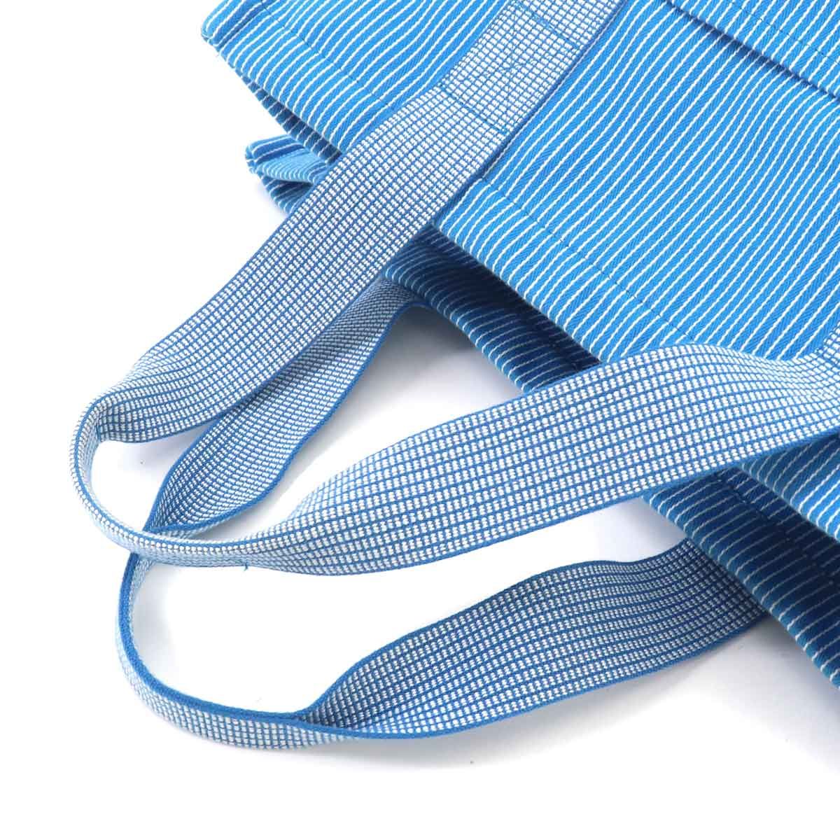 Hermes Caval Tote Cotton Canvas Blue Horse Cheval — view 6