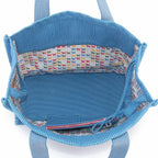 Hermes Caval Tote Cotton Canvas Blue Horse Cheval — view 7