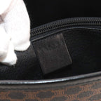 Celine Macadam Tote Black Brown Leather Gold Vintage — view 9