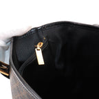 Celine Macadam Tote Black Brown Leather Gold Vintage — view 7