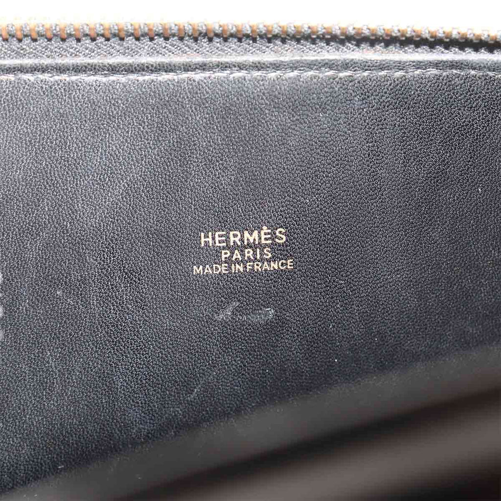 Hermes Bolide 31 2-Way Bag Box Calf Black Vintage — view 8