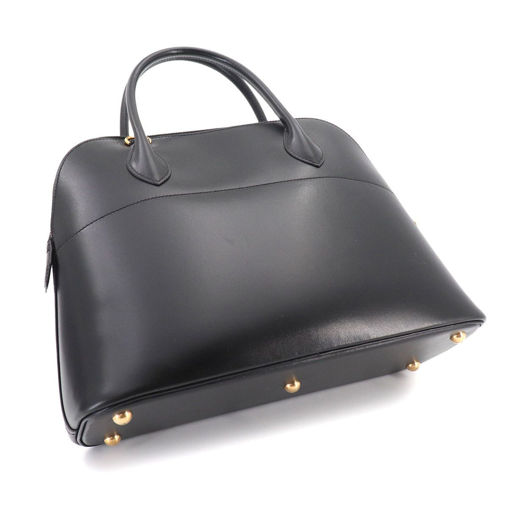 Hermes Bolide 31 2-Way Bag Box Calf Black Vintage — view 9