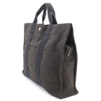 Hermes Her Line MM Tote Canvas Gray Silver Herline MM — view 3