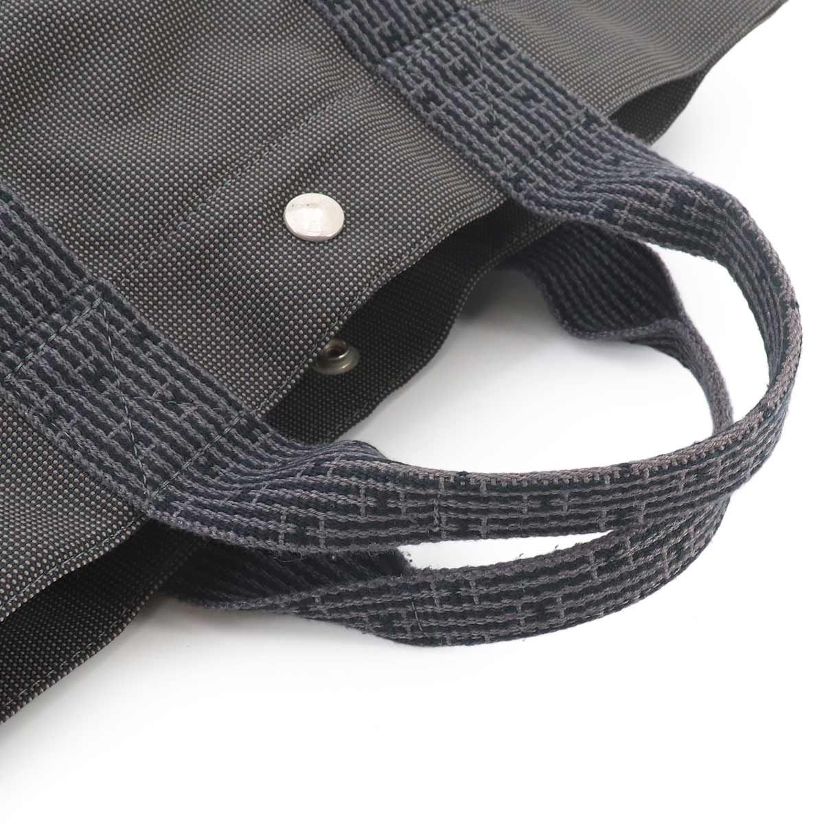 Hermes Her Line MM Tote Canvas Gray Silver Herline MM — view 5