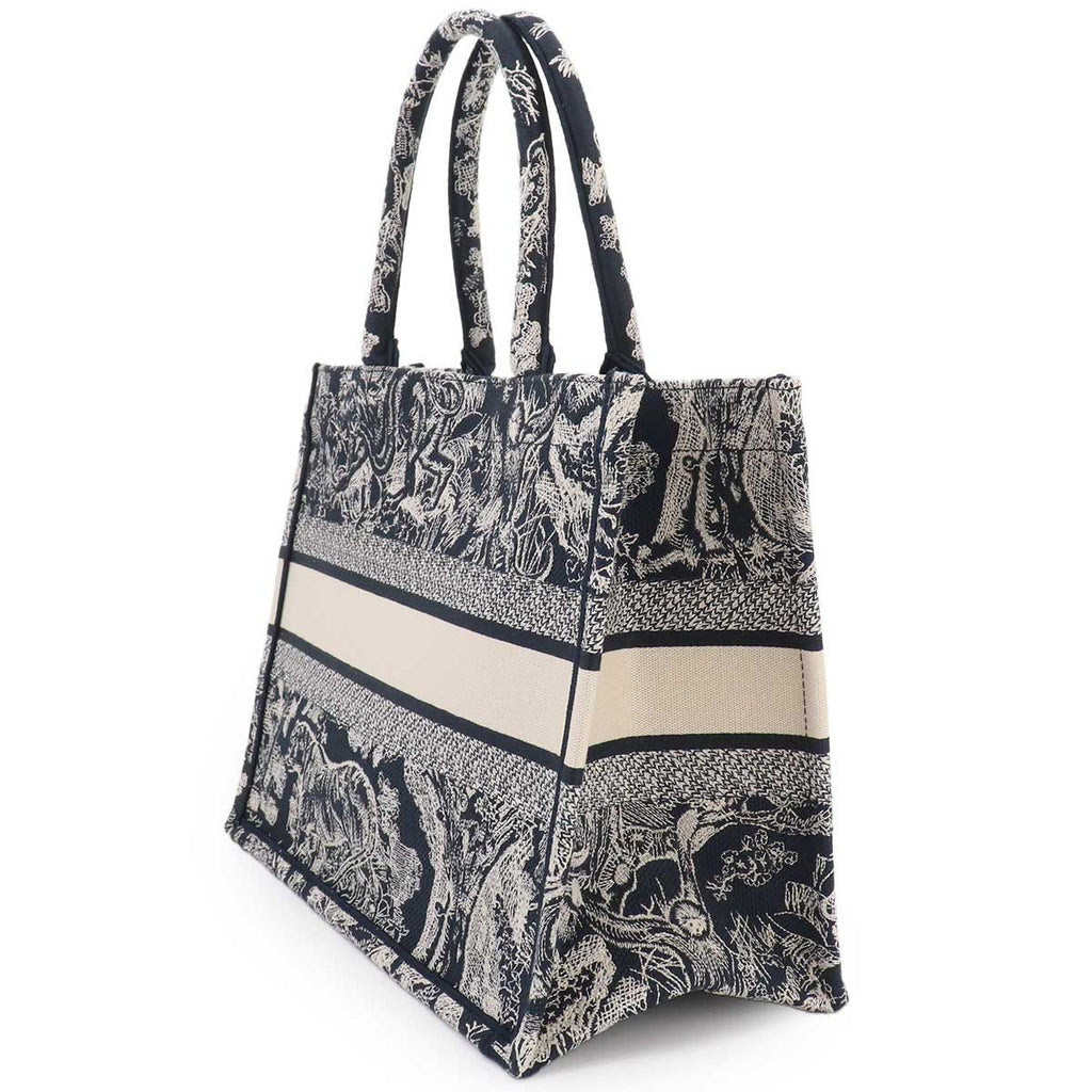 Dior Book Tote Reverse Toile de Jouy Canvas — view 3