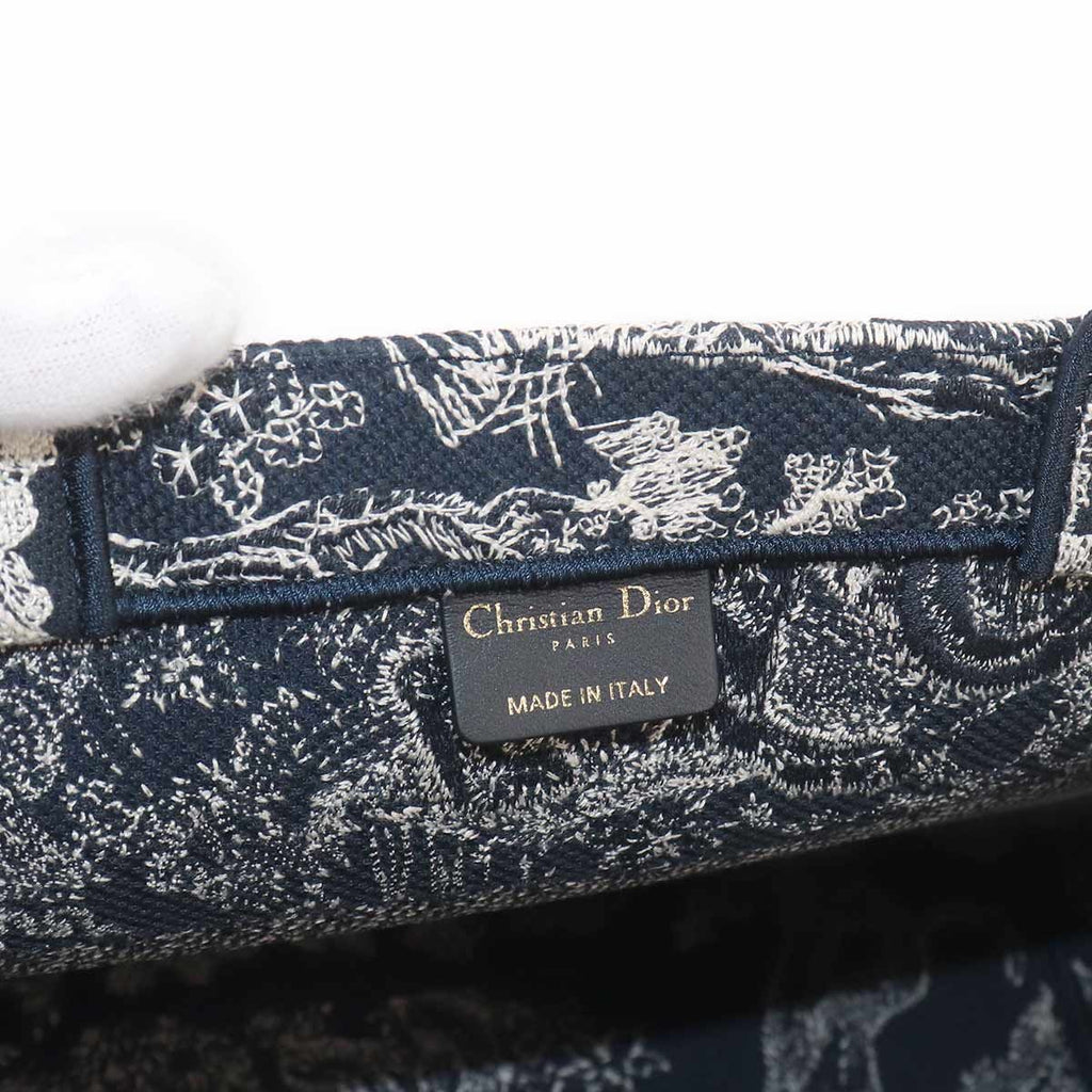 Dior Book Tote Reverse Toile de Jouy Canvas — view 7