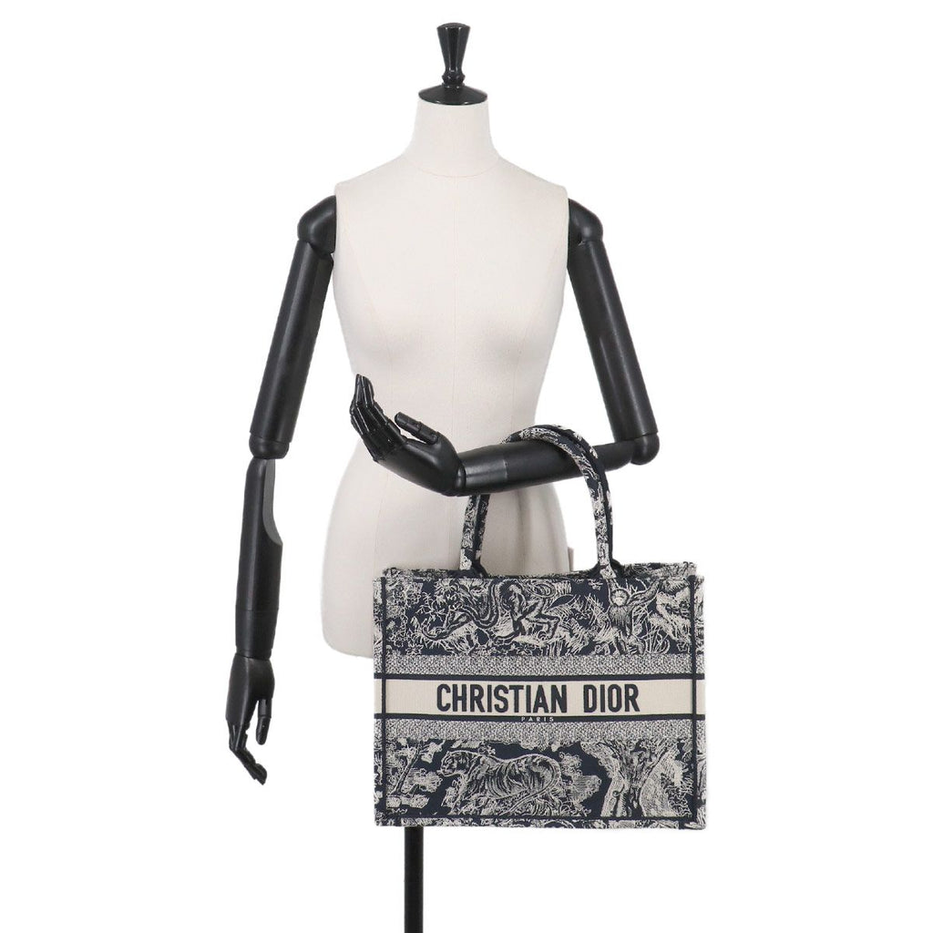 Dior Book Tote Reverse Toile de Jouy Canvas — view 9