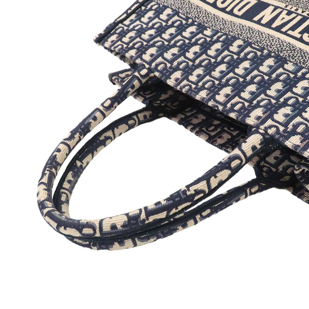 Dior Oblique Book Tote Canvas Navy — view 5