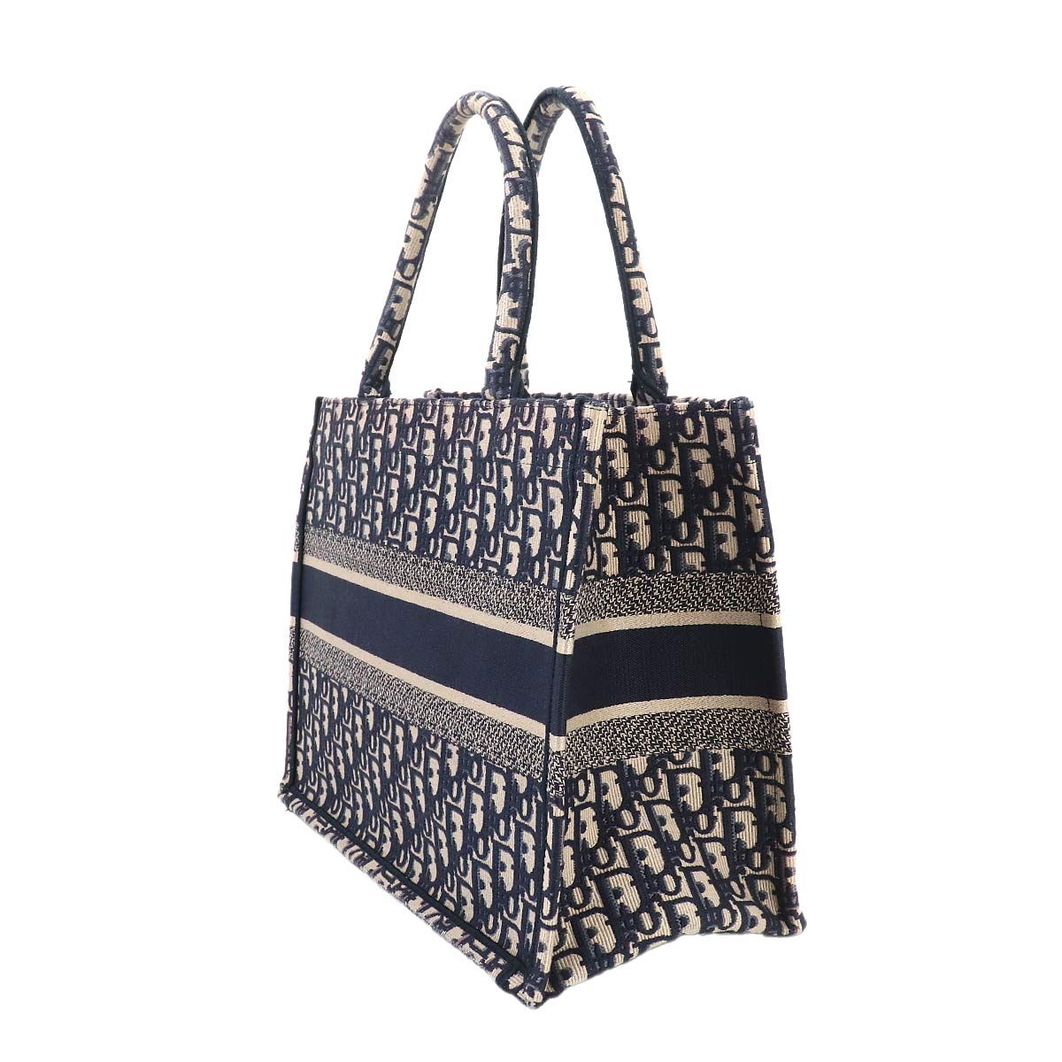 Dior Oblique Book Tote Canvas Navy — view 3