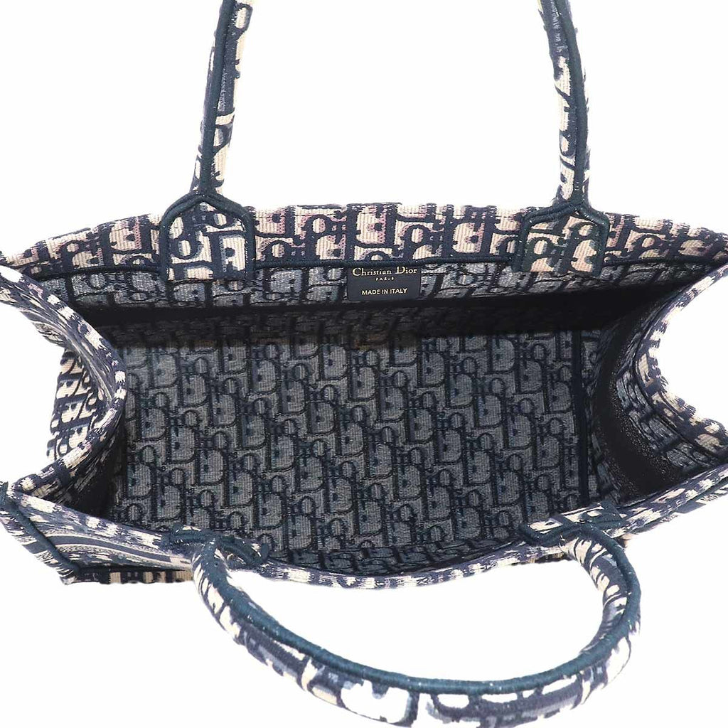 Dior Oblique Book Tote Canvas Navy — view 6
