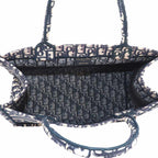 Dior Oblique Book Tote Canvas Navy — view 6