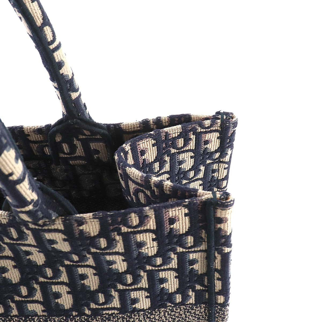 Dior Oblique Book Tote Canvas Navy — view 8