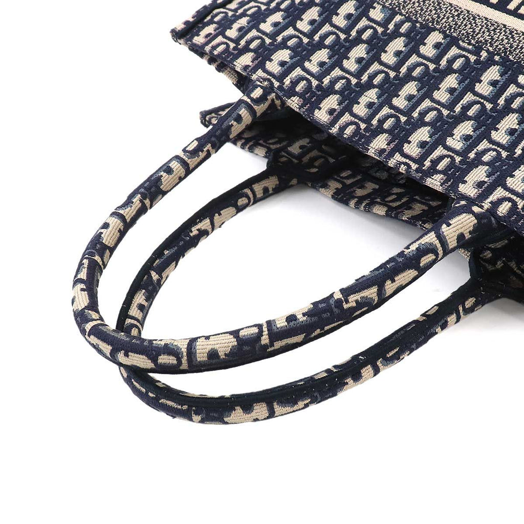 Dior Oblique Book Tote Canvas Navy — view 6