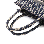 Dior Oblique Book Tote Canvas Navy — view 6
