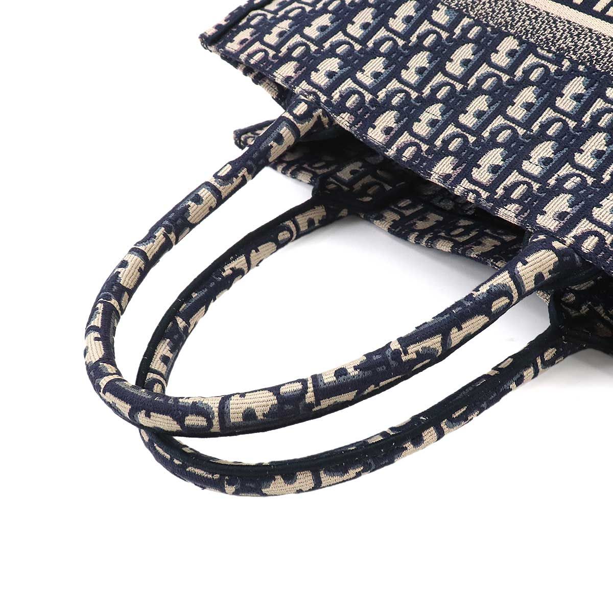 Dior Oblique Book Tote Canvas Navy — view 6