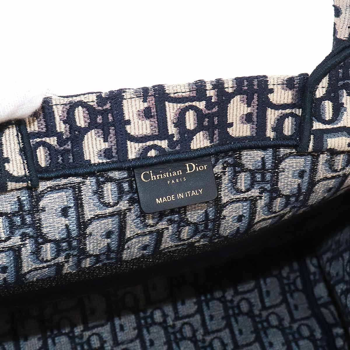 Dior Oblique Book Tote Canvas Navy — view 7