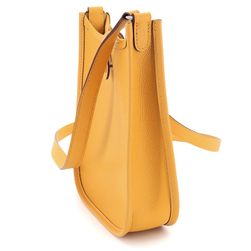 Hermes Evelyne TPM Shoulder Bag Epsom Soleil Silver — view 3