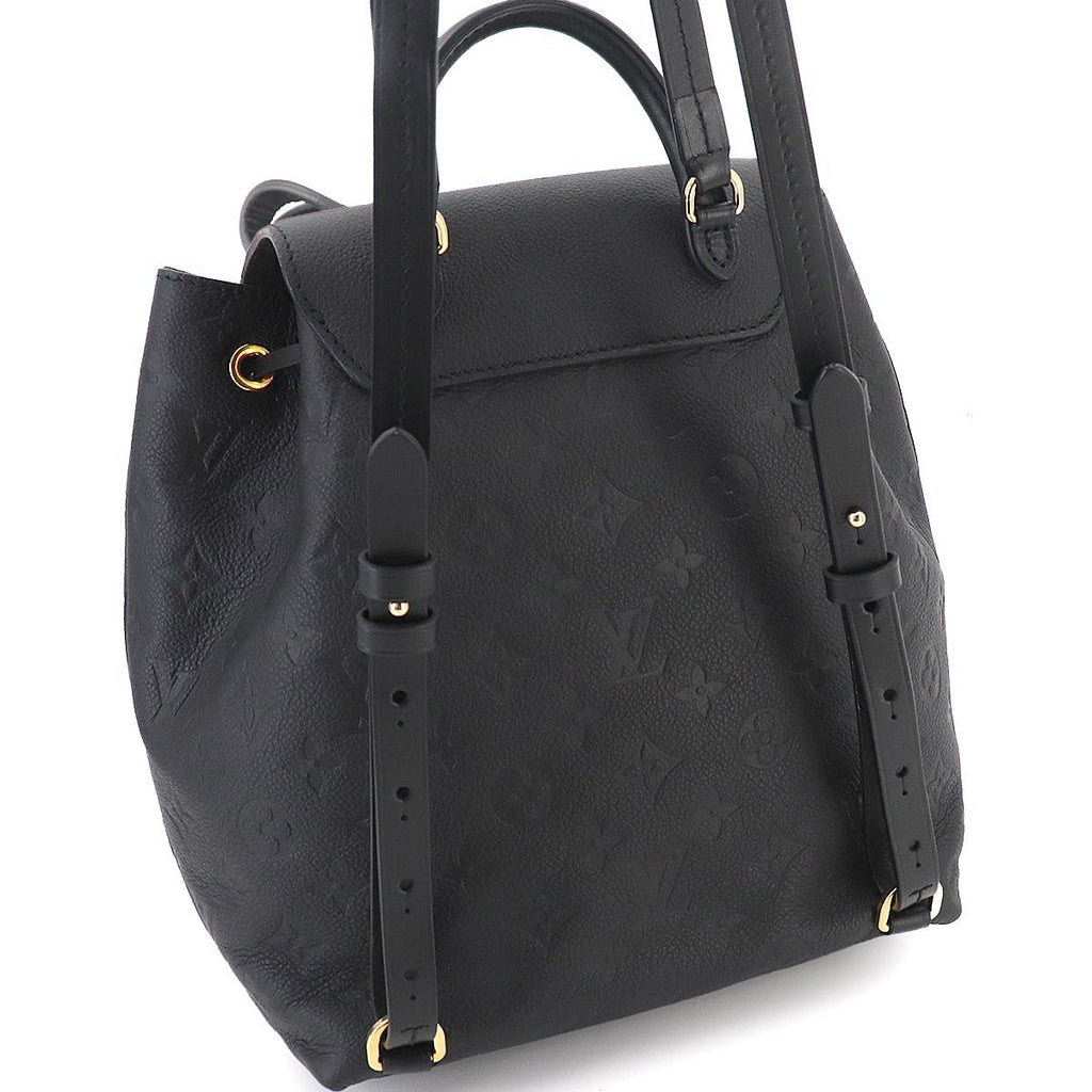 Louis Vuitton Monogram Empreinte Montsouris PM Backpack Leather Noir — view 8