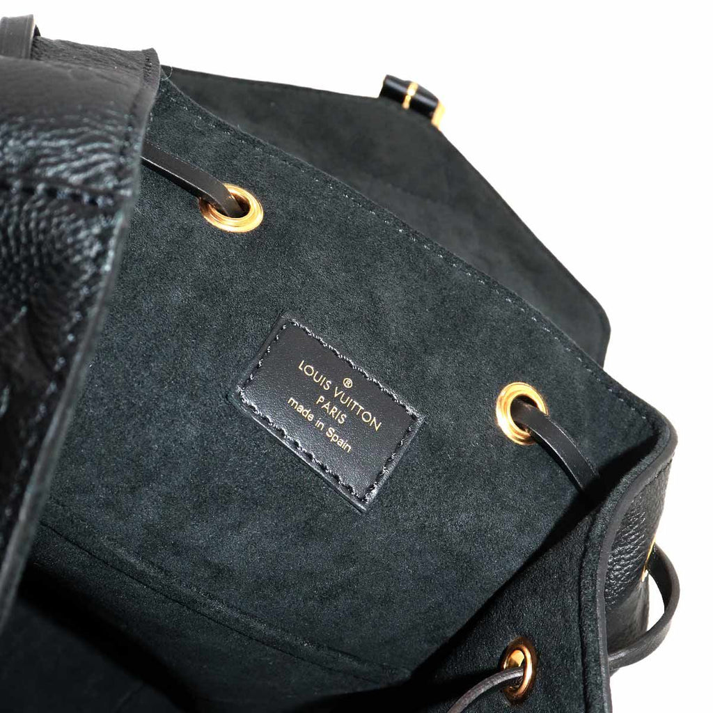 Louis Vuitton Monogram Empreinte Montsouris PM Backpack Leather Noir — view 6
