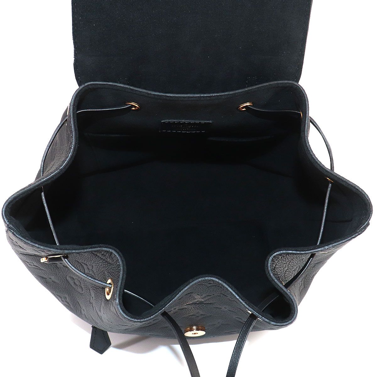 Louis Vuitton Monogram Empreinte Montsouris PM Backpack Leather Noir — view 5