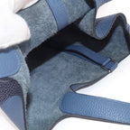 Hermes Picotin Lock MM Hand Bag Taurillon Clemence Blue Brighton Silver — view 8