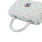 Chanel Coco Handle Xxs Quilted 2-Way Bag Caviar Leather Metallic Blue — view 5