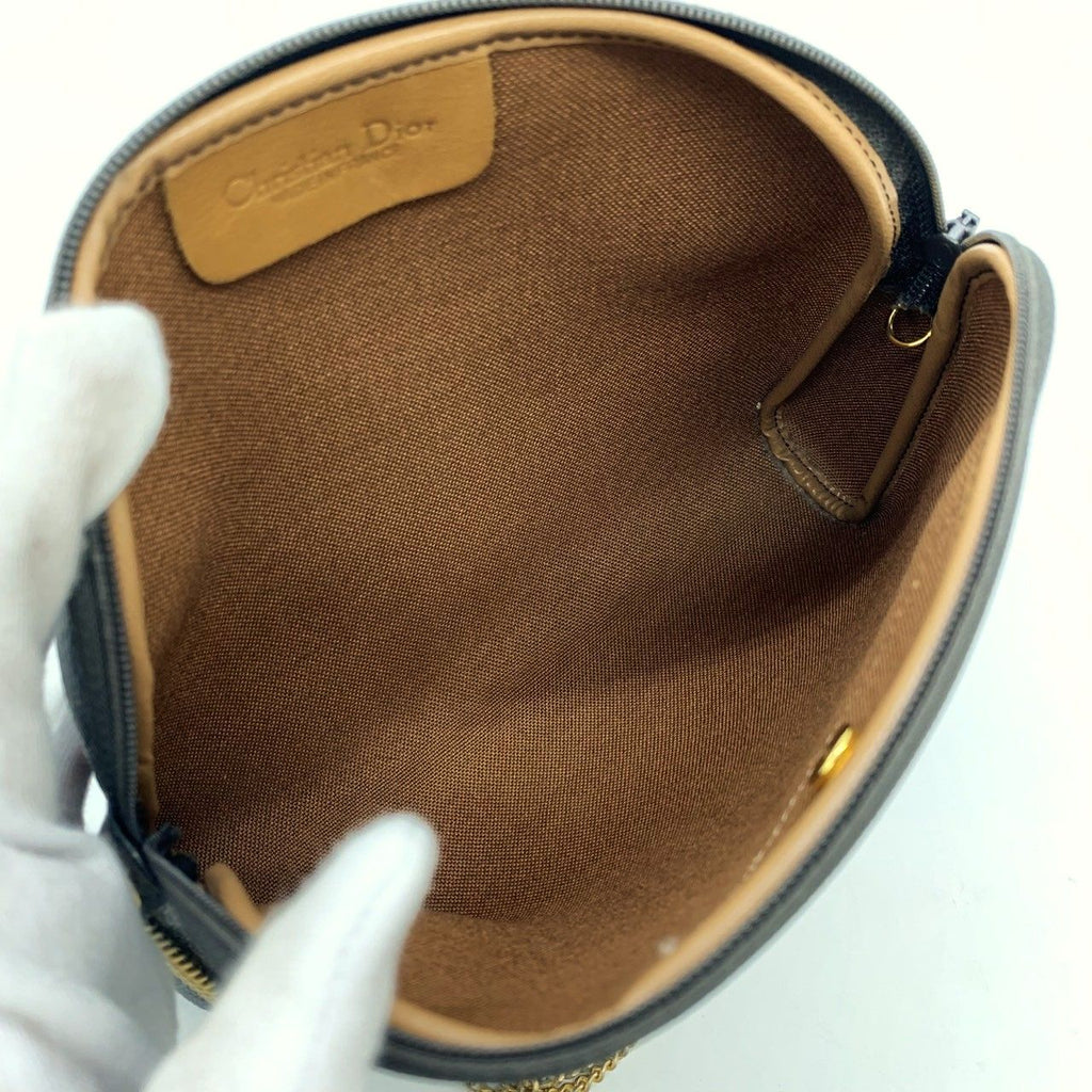 Dior Honeycomb Chain Shoulder Bag Brown — view 7