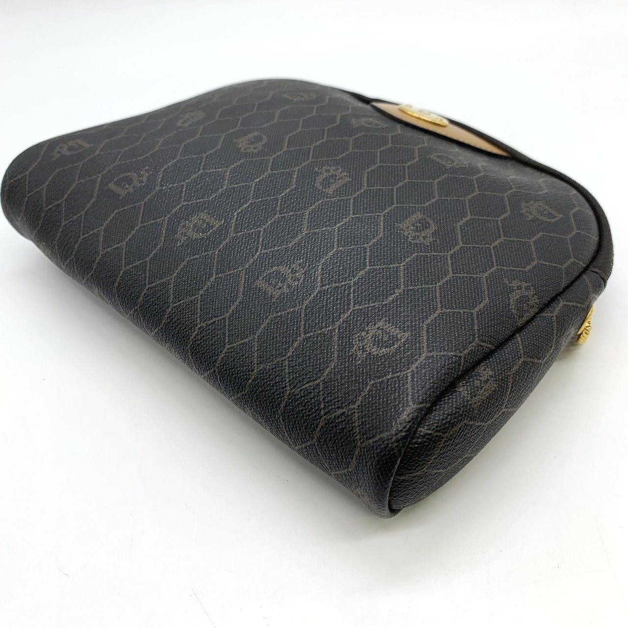 Dior Honeycomb Chain Shoulder Bag Brown — view 3