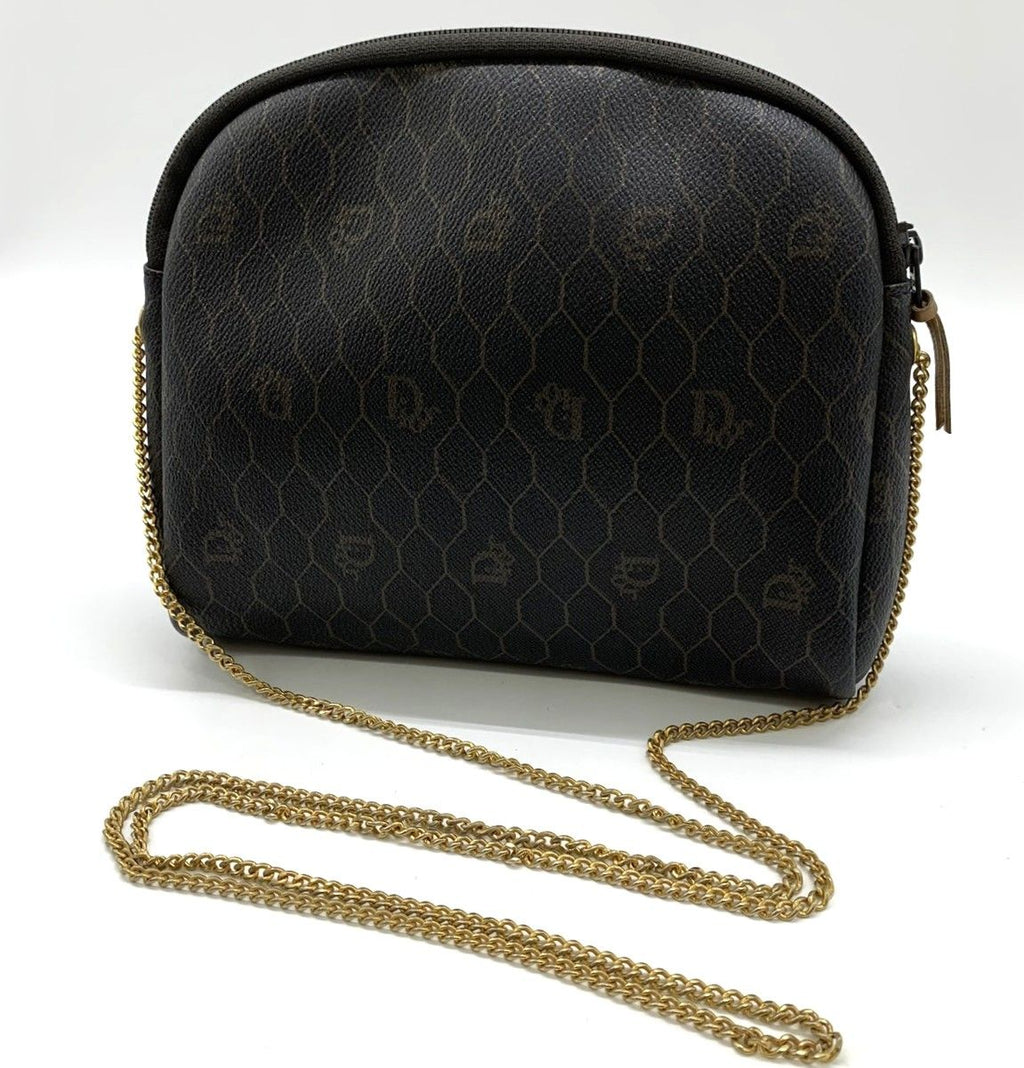 Dior Honeycomb Chain Shoulder Bag Brown — view 6