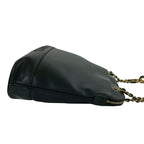 Chanel Card Vintage Logo Caviar Leather Chain Shoulder Bag Black — view 6